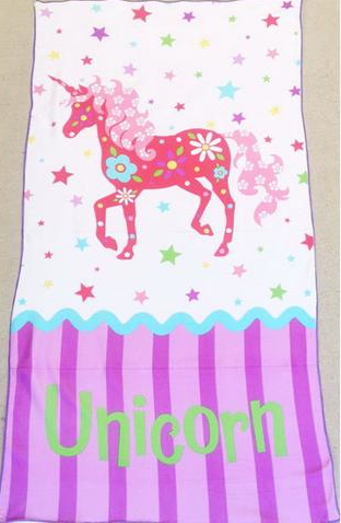 Flat Towel - Unicorn Image